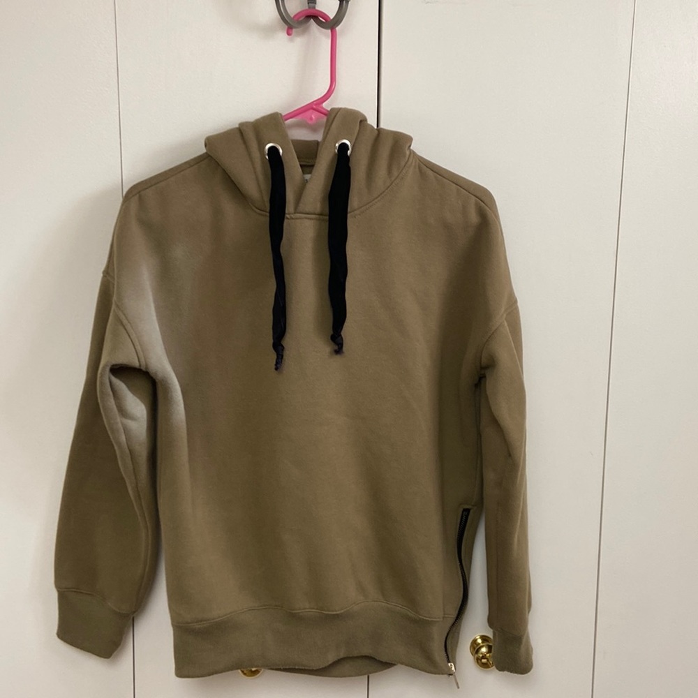 Cherry dress greenish brown hoodie